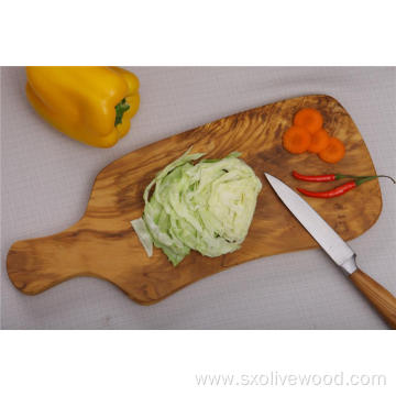 Multi Functional Olive Wood Chopping Board With Handle